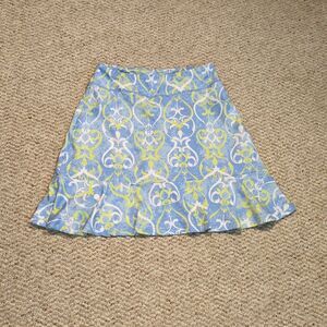 Ana Clare Skirt Skort Womens XS Blue Pockets Golf Tennis Activewear Ruffle
